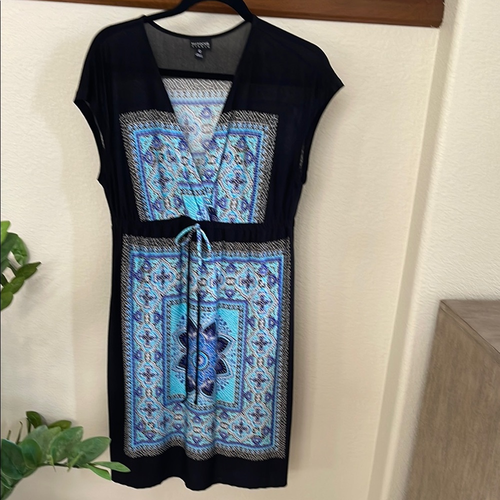 Black Blue Dress by Enfocus Studio